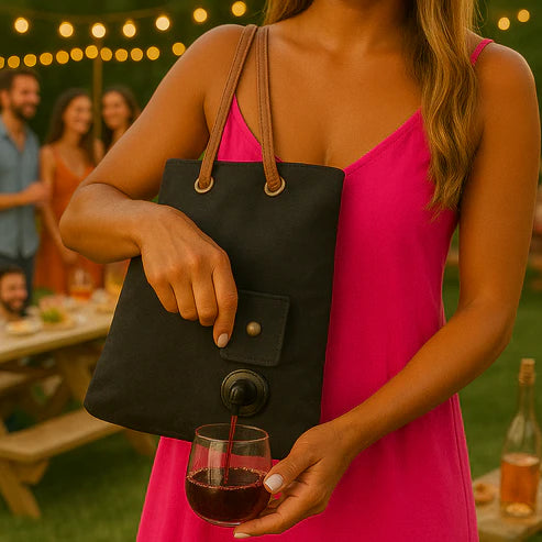 SipSmart™: Luxury Wine Tote Purse