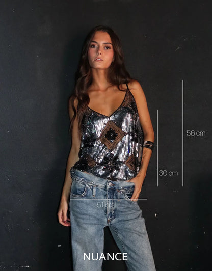 Aurora Gleam Luxurious Top